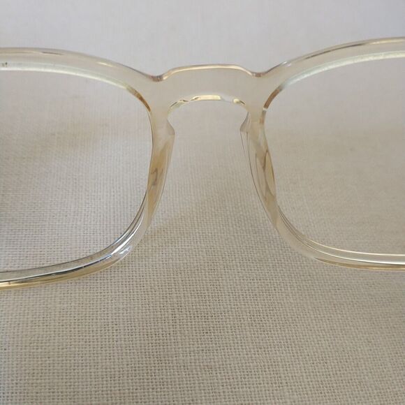 HACKETT BESPOKE Eyeglass Frames HEB091 353 Yellow Clear Rectangular 53-19-145 - Picture 9 of 12